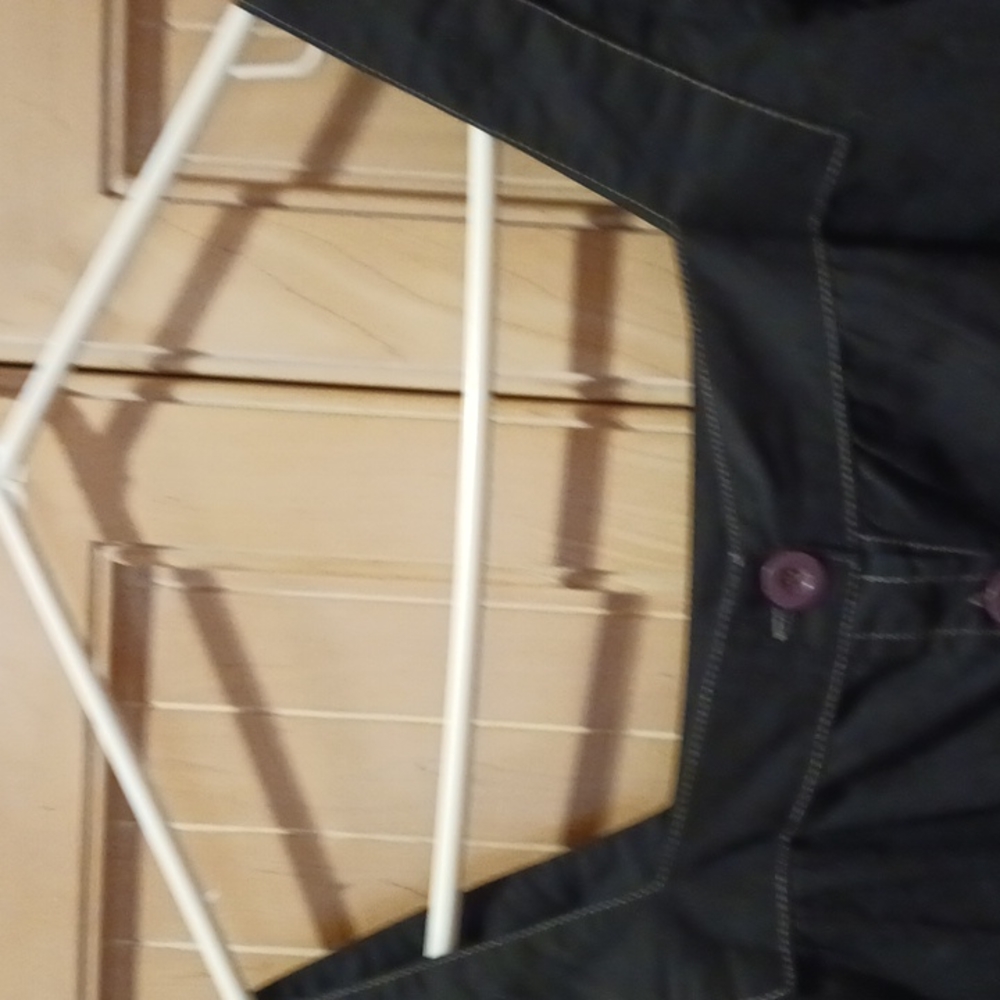 Delia's Square neck blouse with decorative  stitching  and buttons NWOT - Picture 3 of 6